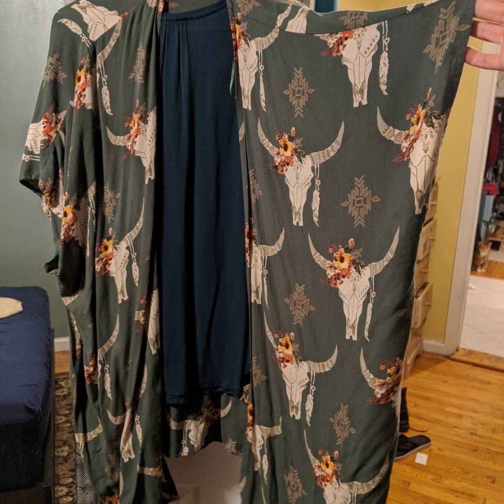 Cow skull Kimono
